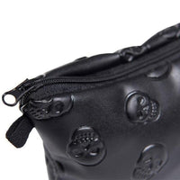 Thumbnail for Embossed Skull Makeup Pouch