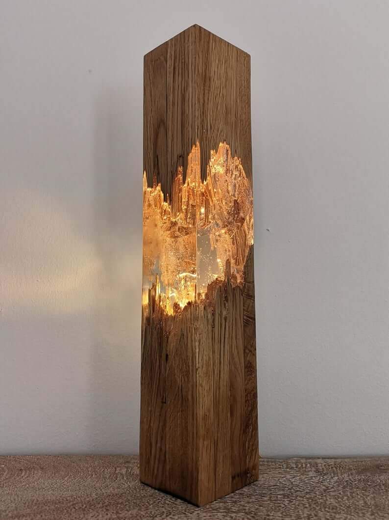 Epoxy Wood Lamp PeekWise