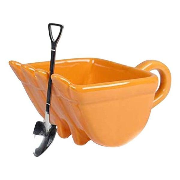 Excavator Bucket Mug With Shovel Spoon