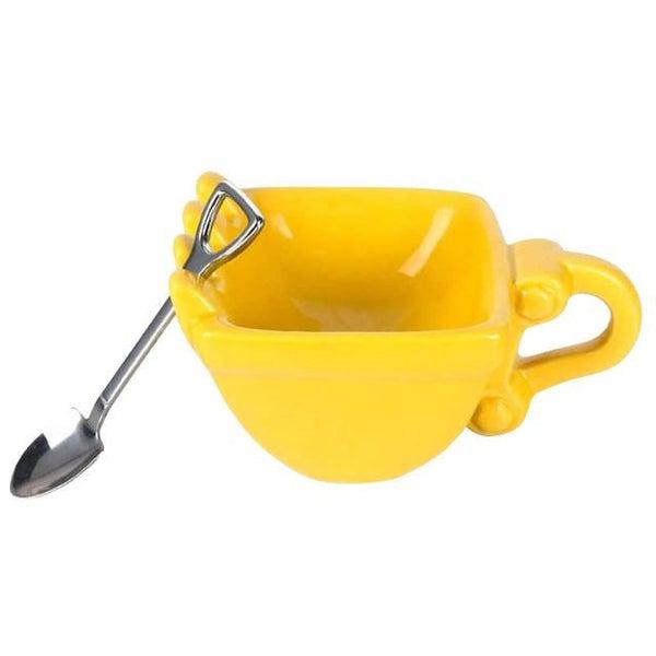 Excavator Bucket Mug With Shovel Spoon