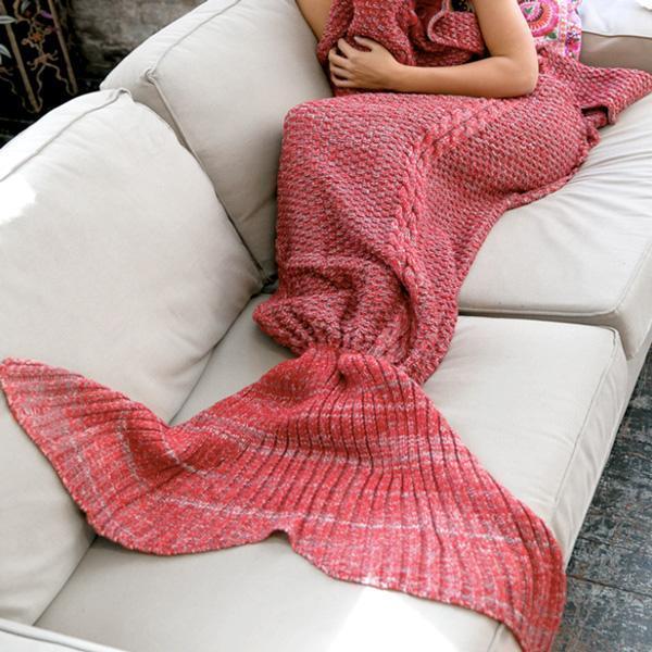 Extra Large Crocheted Mermaid Tail Blanket