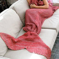 Thumbnail for Extra Large Crocheted Mermaid Tail Blanket