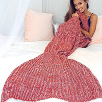 Thumbnail for Extra Large Crocheted Mermaid Tail Blanket