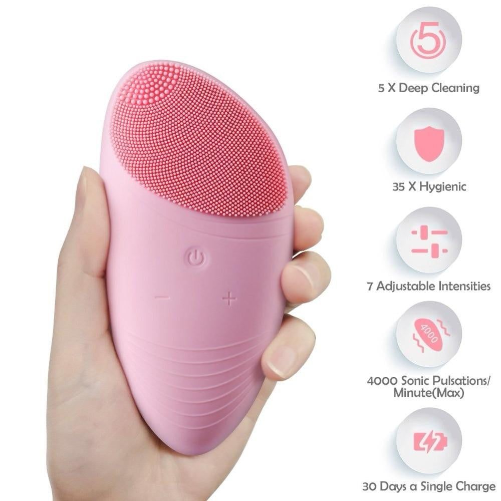 Sonic Vibration Facial Cleansing Brush - PeekWise