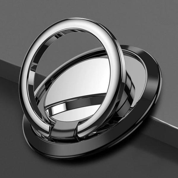 Finger Ring Mobile Stand Holder With Magnetic Car Base