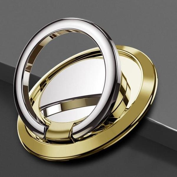 Finger Ring Mobile Stand Holder With Magnetic Car Base