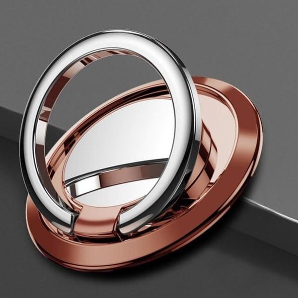 Finger Ring Mobile Stand Holder With Magnetic Car Base