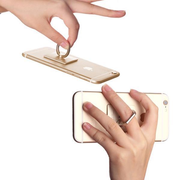 Finger Ring Mobile Stand Holder With Magnetic Car Base