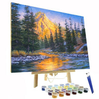 Thumbnail for Paint By Numbers Kit - First Light Mountain