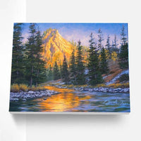 Thumbnail for Paint By Numbers Kit - First Light Mountain