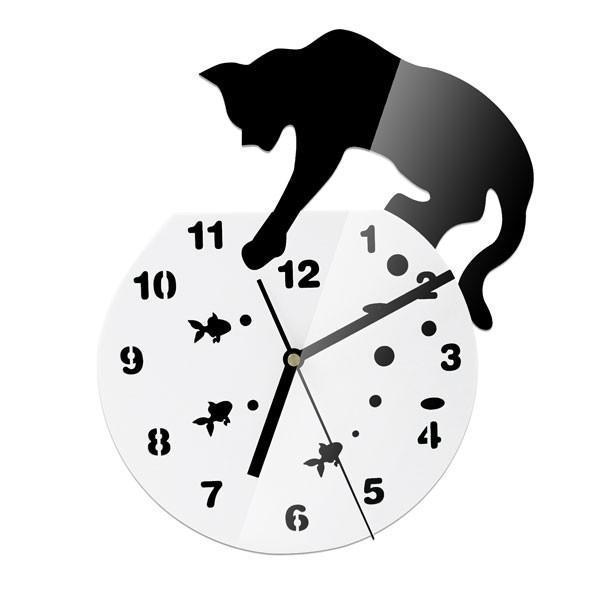 Fishbowl Cat Clock