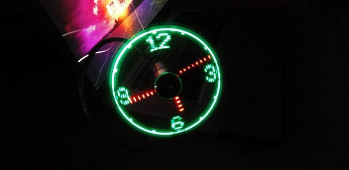 Flexible Cooling Clock Fan - PeekWise