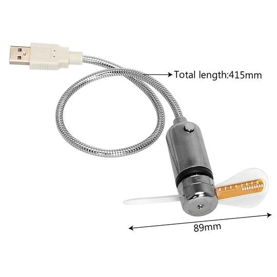 Flexible Cooling Clock Fan - PeekWise