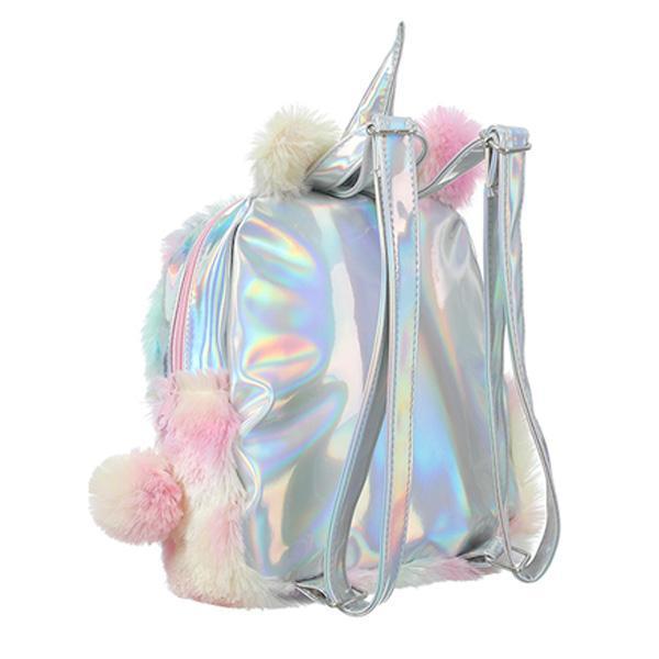 Fluffy Rainbow Unicorn Backpack