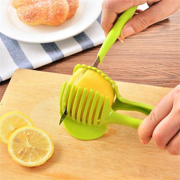 Fruit and Vegetable Slicer Tongs