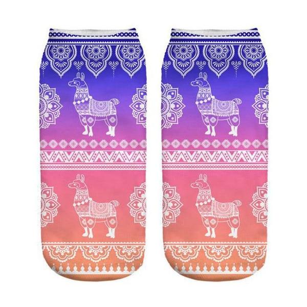 Funny Inspirational Quote Llama Alpaca Ankle Socks