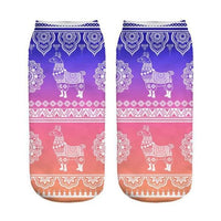 Thumbnail for Funny Inspirational Quote Llama Alpaca Ankle Socks