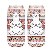 Thumbnail for Funny Inspirational Quote Llama Alpaca Ankle Socks