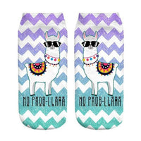 Thumbnail for Funny Inspirational Quote Llama Alpaca Ankle Socks