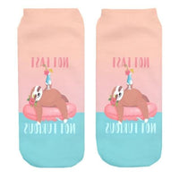 Thumbnail for Funny Inspirational Quote Llama Alpaca Ankle Socks