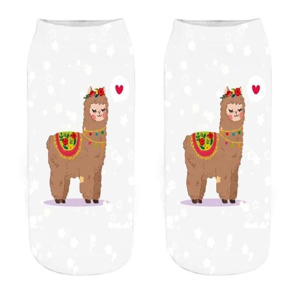 Funny Inspirational Quote Llama Alpaca Ankle Socks