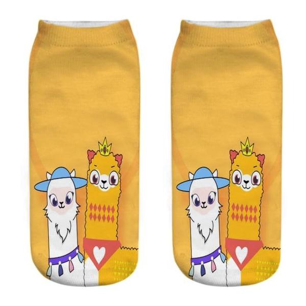 Funny Inspirational Quote Llama Alpaca Ankle Socks