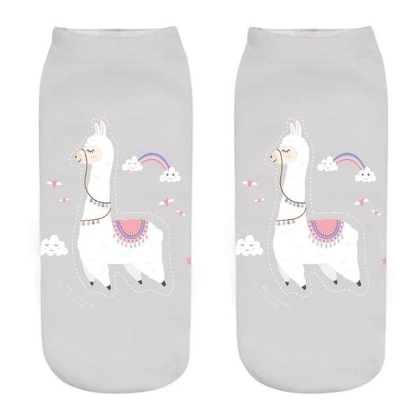 Funny Inspirational Quote Llama Alpaca Ankle Socks