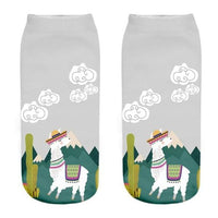 Thumbnail for Funny Inspirational Quote Llama Alpaca Ankle Socks