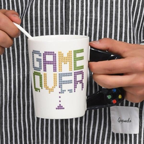 Game Over Controller Handle Mug