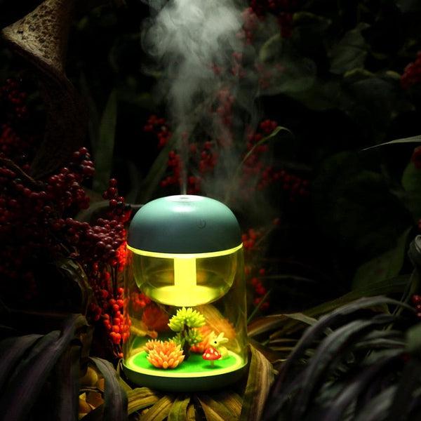 Garden Bunny Mushroom Humidifier Night Light