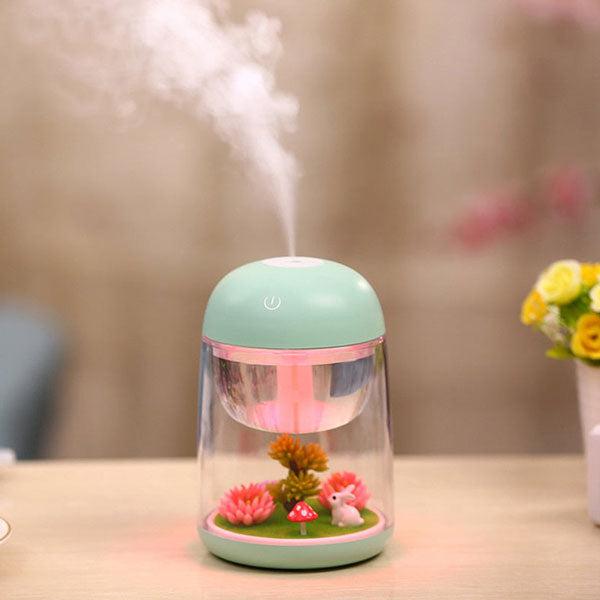 Garden Bunny Mushroom Humidifier Night Light