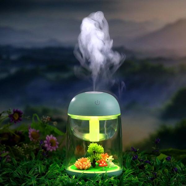 Garden Bunny Mushroom Humidifier Night Light