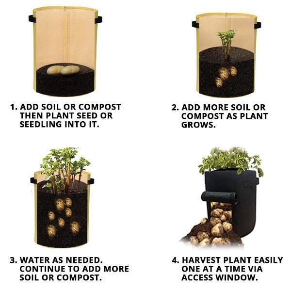 Garden Plant Grow Bag with Access Flap