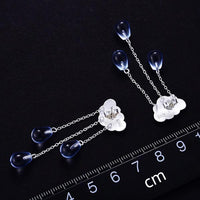 Thumbnail for Gemstone Raindrop Cloud Earrings (Various Gems)