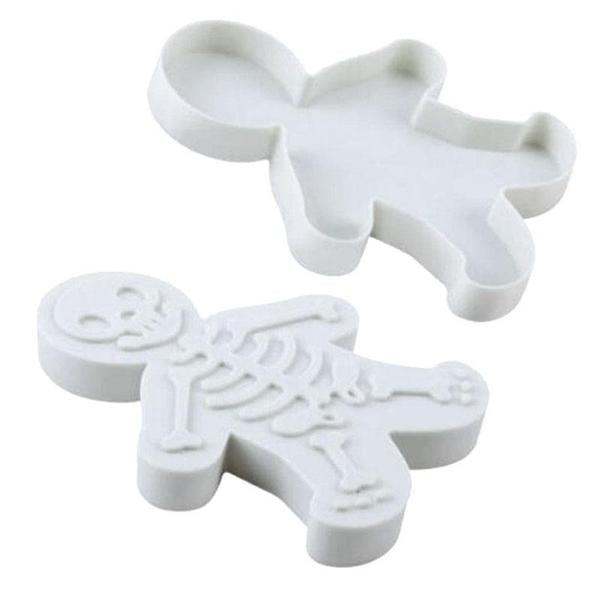 Gingerbread Man Cookie Cutter And Skeleton Stamper