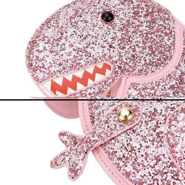 Glittery T-Rex Crossbody Bag
