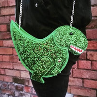 Thumbnail for Glittery T-Rex Crossbody Bag