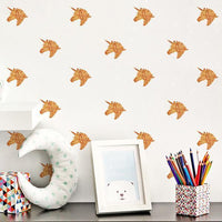 Thumbnail for Glittery Unicorn Wall Decal (36pcs)