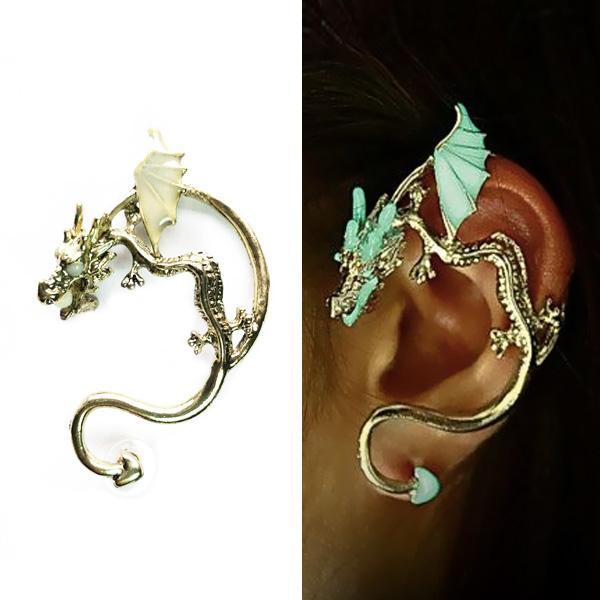 Glow In Dark Dragon Ear Cuffs