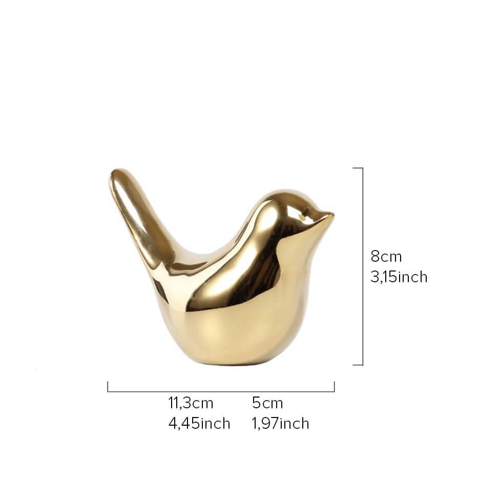 Gold Bird Figurine PeekWise