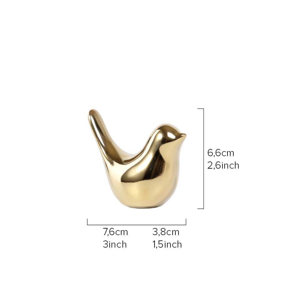 Gold Bird Figurine PeekWise