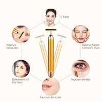 Thumbnail for Golden Pulse Facial Face Massager PeekWise