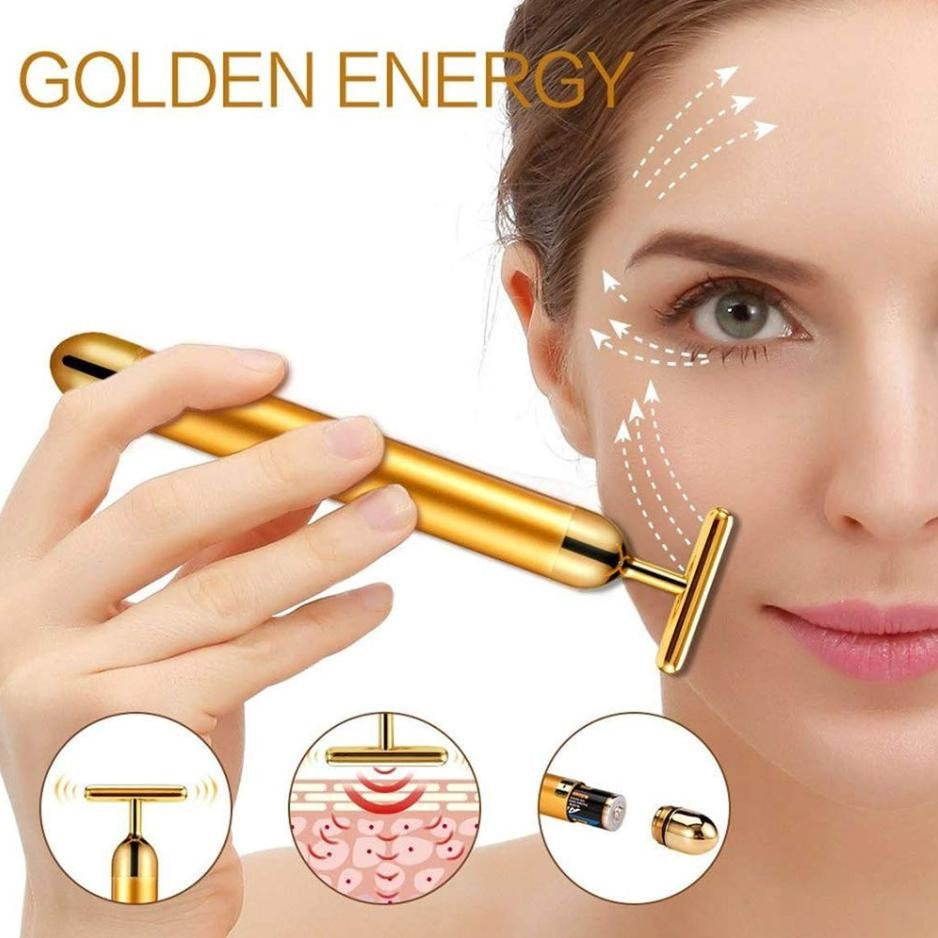 Golden Pulse Facial Face Massager PeekWise