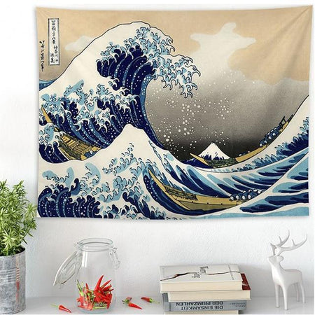 "Great Wave" of Kanagawa Tapestry PeekWise