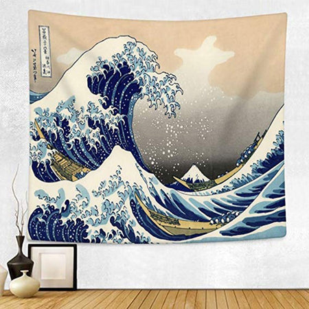 "Great Wave" of Kanagawa Tapestry PeekWise