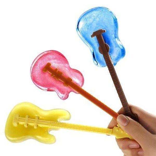 Guitar Silicone Ice Mold with Stirrers