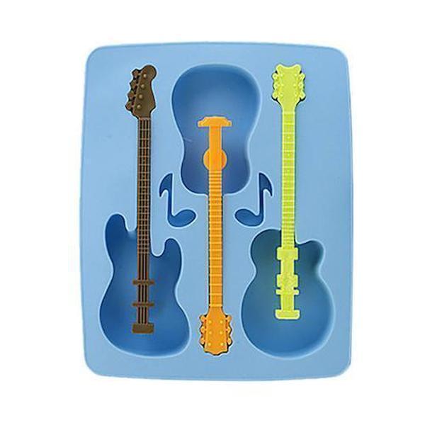 Guitar Silicone Ice Mold with Stirrers