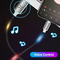 Thumbnail for Sound Activated LED Charging Cable