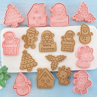 Thumbnail for 8Pcs/Set Christmas Biscuit Cute Pattern Cookie