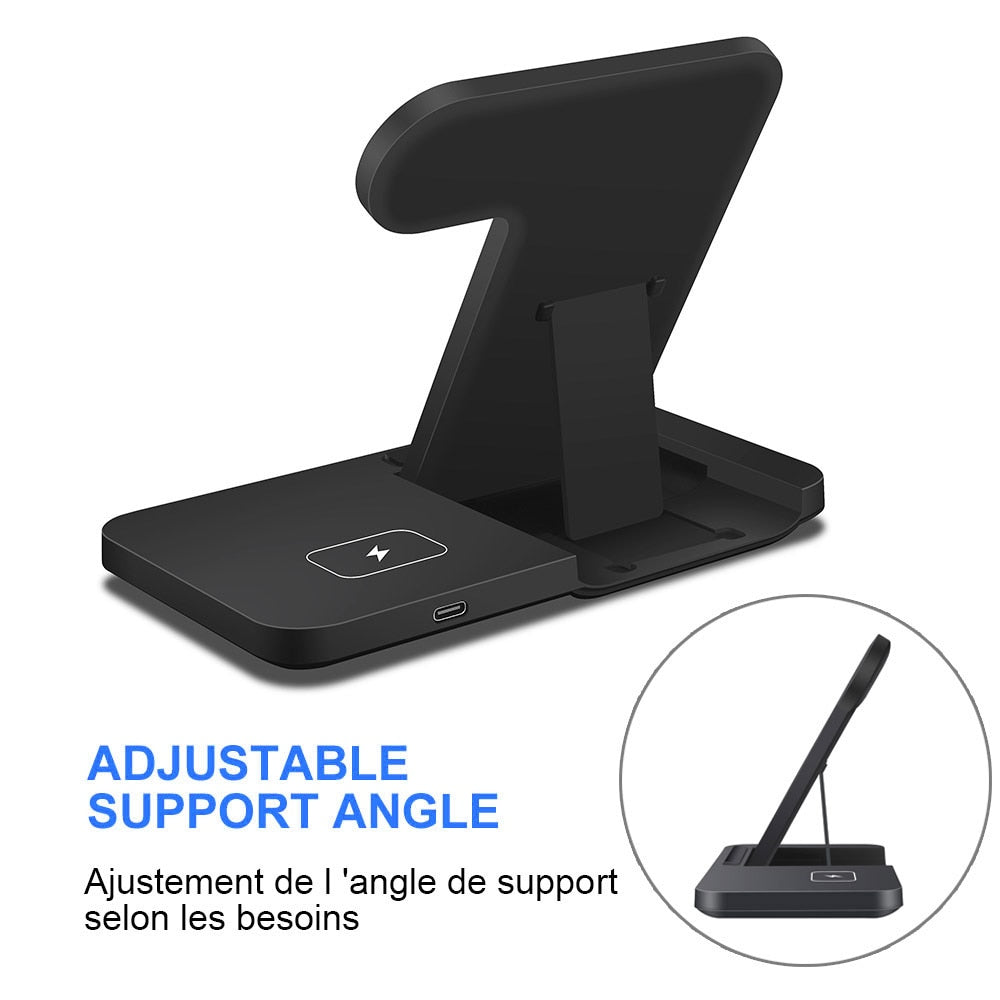 3 in 1 Wireless Charger For AirPods Pro Apple Watch 7 SE 15W Fast Charging Stand